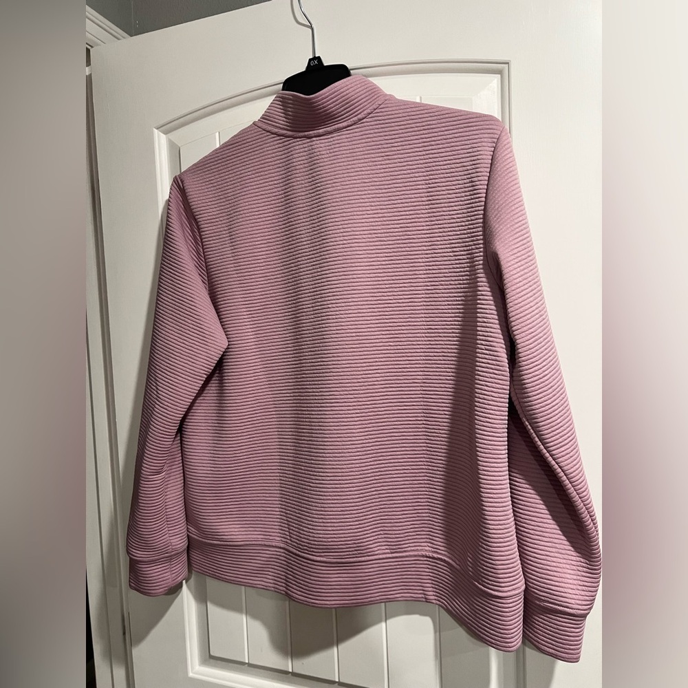 Light mauve pink Skechers zip up top XL women’s - Picture 2 of 9